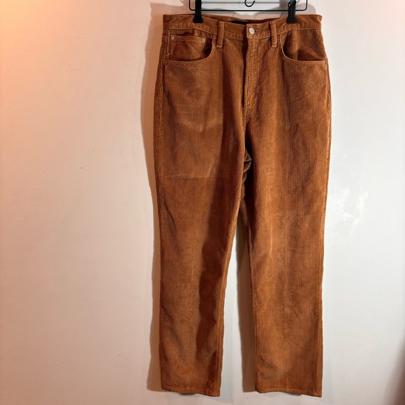 DENIM FORUM Sz 31 The Joni High Rise Loose Corduroy Trousers Pants - Picture 2 of 10